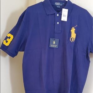 RL classic cut men’s Big Pony Mesh Polo